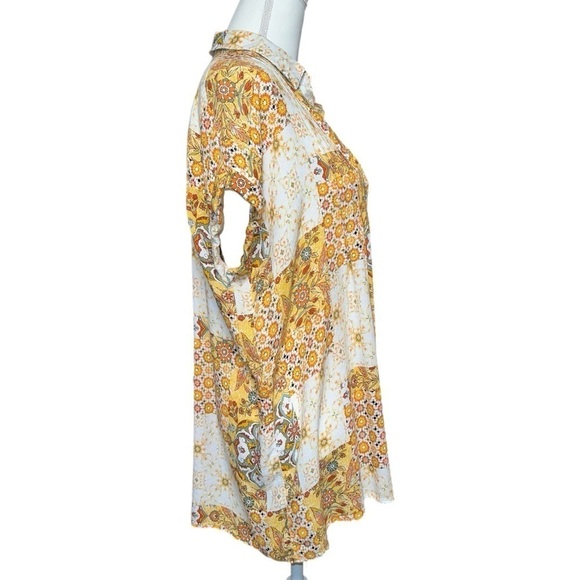 Jane & Delancey - Farmhouse Shirt - Patchwork Print - Full Button Front - Size L - Picture 4 of 6